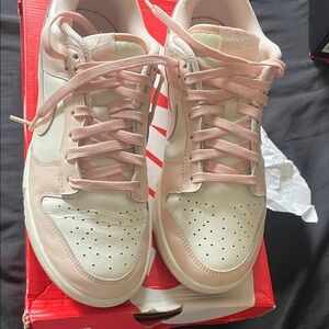 Nike Dunk Women's Blush and Cream Sneakers